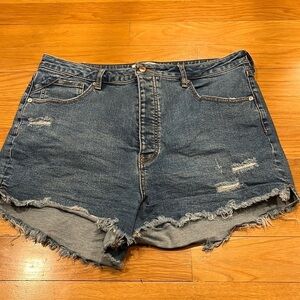 WE the free button fly jean shirt size 34.